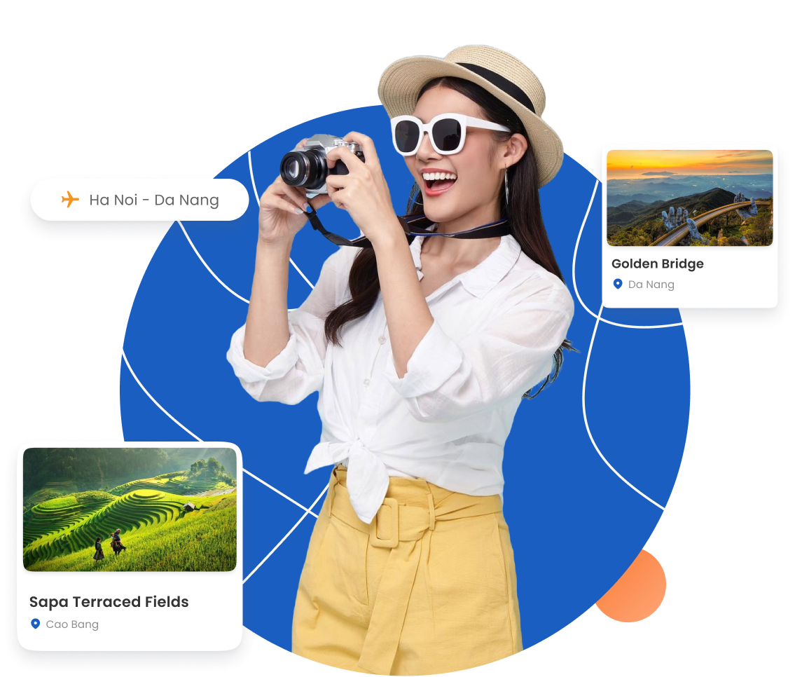 Start your journey by one click, explore beautiful Vietnam!