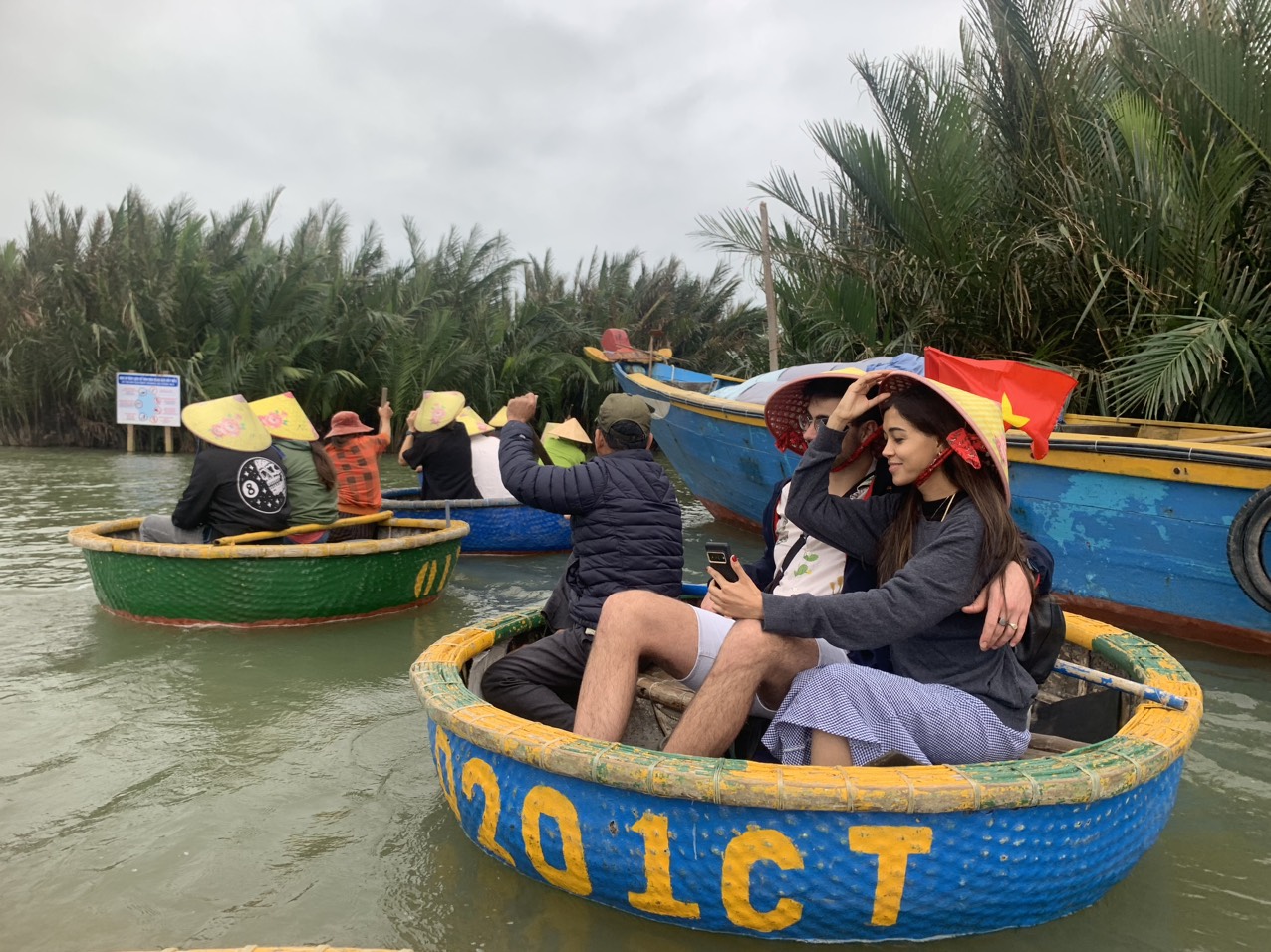 Paseo en barca redonda en Cam Thanh