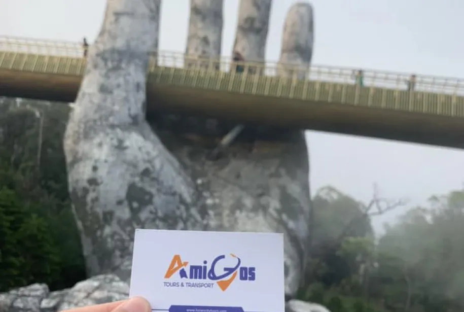 Golden Bridge in Ba Na Hill Da Nang